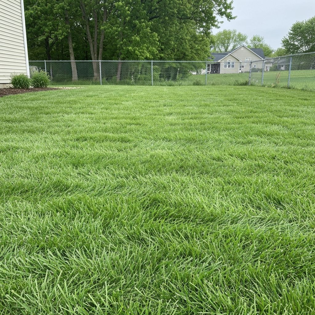 After lawn repair